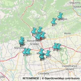 Mappa Via Ferrari, 36060 Romano D'ezzelino VI, Italia (6.75)