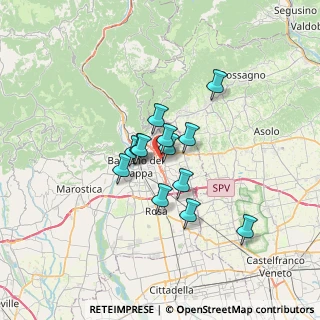 Mappa Via Ferrari, 36060 Romano D'ezzelino VI, Italia (4.61769)