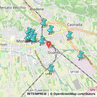 Mappa Via Pastrengo, 31044 Montebelluna TV, Italia (0.90786)