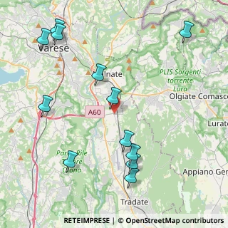 Mappa Via IV Novembre, 21040 Vedano Olona VA, Italia (4.9825)