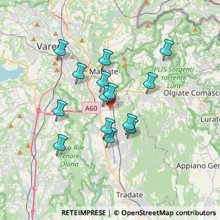 Mappa Via IV Novembre, 21040 Vedano Olona VA, Italia (3.09429)