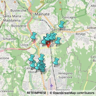 Mappa Via IV Novembre, 21040 Vedano Olona VA, Italia (1.45722)