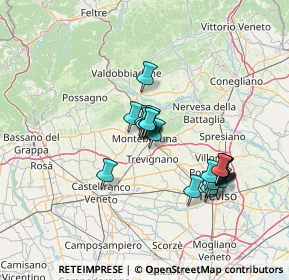 Mappa Largo Dieci Martiri, 31044 Montebelluna TV, Italia (11.658)