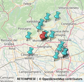 Mappa Largo Dieci Martiri, 31044 Montebelluna TV, Italia (11.17471)