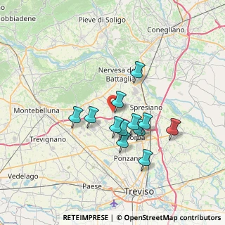 Mappa Via dell'Artigianato, 31040 Giavera del Montello TV, Italia (5.59417)