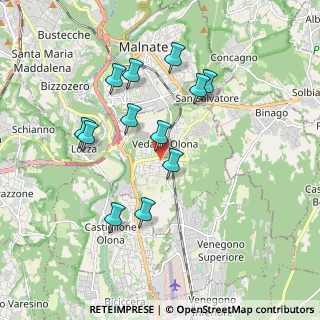 Mappa 21040 Vedano Olona VA, Italia (1.72167)