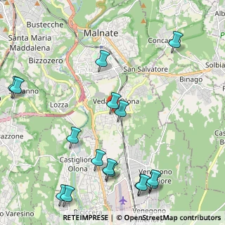 Mappa 21040 Vedano Olona VA, Italia (2.76938)