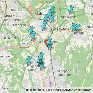 Mappa 21040 Vedano Olona VA, Italia (2.01882)