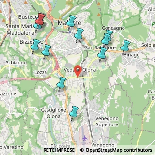 Mappa 21040 Vedano Olona VA, Italia (2.46462)