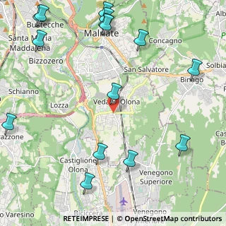 Mappa 21040 Vedano Olona VA, Italia (3.034)