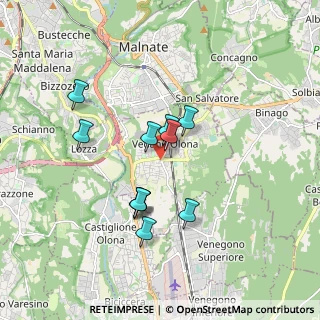 Mappa 21040 Vedano Olona VA, Italia (1.48545)