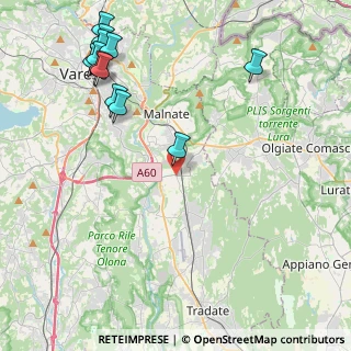 Mappa 21040 Vedano Olona VA, Italia (5.46083)