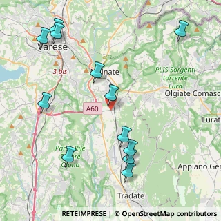 Mappa 21040 Vedano Olona VA, Italia (4.96333)