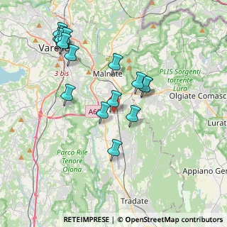 Mappa 21040 Vedano Olona VA, Italia (3.94438)