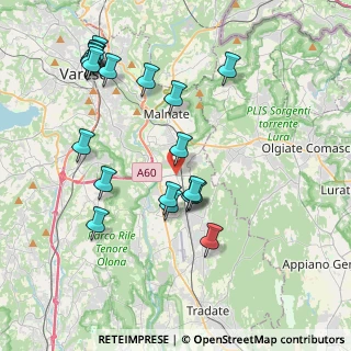Mappa 21040 Vedano Olona VA, Italia (4.231)