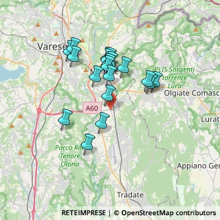 Mappa 21040 Vedano Olona VA, Italia (3.10421)