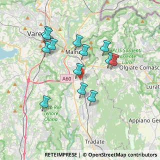 Mappa 21040 Vedano Olona VA, Italia (3.52615)