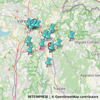 Mappa 21040 Vedano Olona VA, Italia (3.09588)
