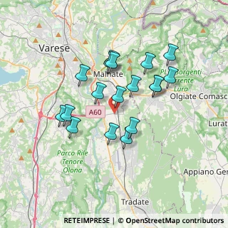 Mappa 21040 Vedano Olona VA, Italia (3.05944)