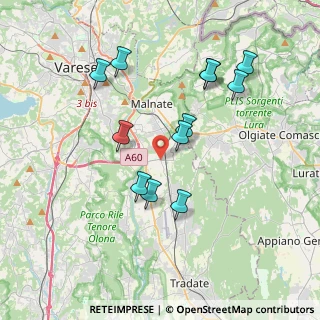 Mappa 21040 Vedano Olona VA, Italia (3.6075)