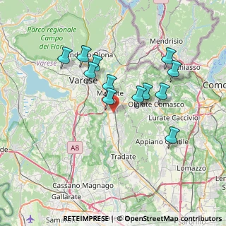 Mappa 21040 Vedano Olona VA, Italia (6.61)