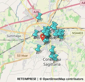 Mappa Via A. Zambaldi, 30026 Portogruaro VE, Italia (1.053)