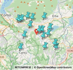 Mappa Via Isonzo, 22030 Orsenigo CO, Italia (3.24529)