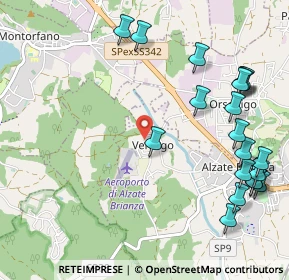 Mappa Via Isonzo, 22030 Orsenigo CO, Italia (1.3165)