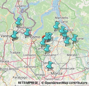 Mappa Via Isonzo, 22030 Orsenigo CO, Italia (13.155)