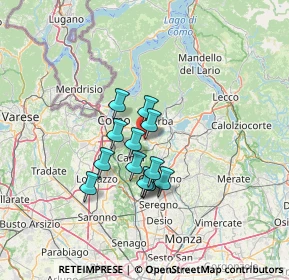 Mappa Via Isonzo, 22030 Orsenigo CO, Italia (9.63077)