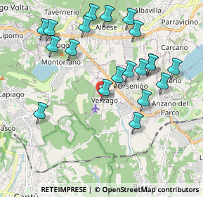 Mappa Via Isonzo, 22030 Orsenigo CO, Italia (2.083)