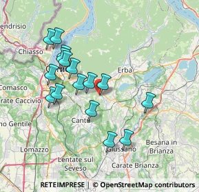 Mappa Via Isonzo, 22030 Orsenigo CO, Italia (6.715)