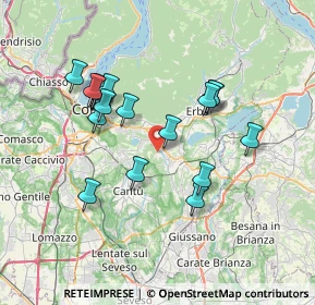 Mappa Via Isonzo, 22030 Orsenigo CO, Italia (6.7085)