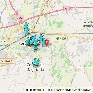Mappa Via Antonio Fogazzaro, 30026 Portogruaro VE, Italia (1.55231)