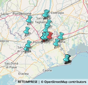 Mappa Via San Giacomo, 30026 Portogruaro VE, Italia (12.0055)