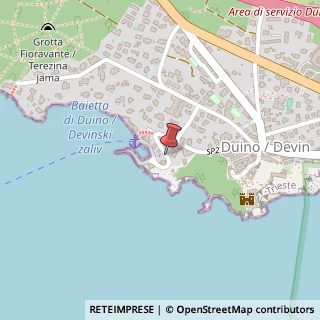 Mappa Via dei Platani, 6, 34011 Duino-Aurisina, Trieste (Friuli-Venezia Giulia)