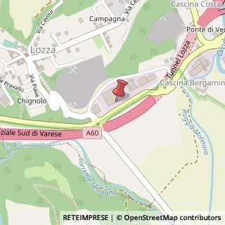 Mappa Via Alessandro Volta, 2, 21040 Lozza, Varese (Lombardia)