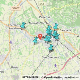Mappa Via S. Pio X, 31044 Montebelluna TV, Italia (1.30167)