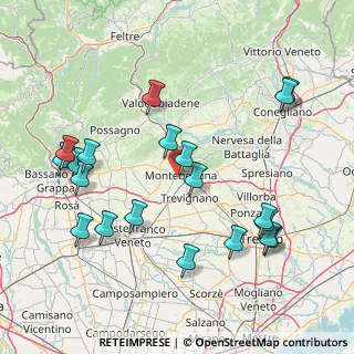 Mappa Via S. Pio X, 31044 Montebelluna TV, Italia (17.777)