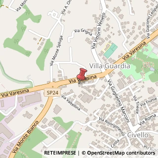 Mappa Via Varesina, 109, 22079 Villa Guardia, Como (Lombardia)