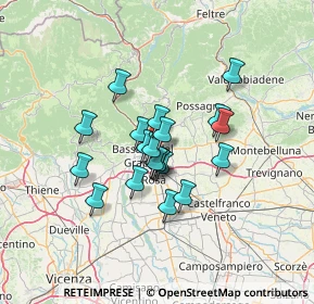 Mappa Via Antonio Pasinato, 36060 Romano D'ezzelino VI, Italia (9.649)