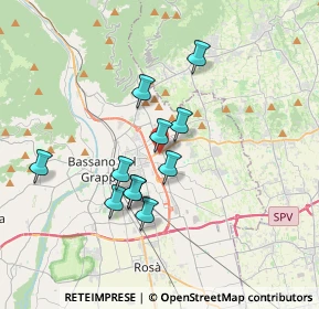 Mappa Via Antonio Pasinato, 36060 Romano D'ezzelino VI, Italia (2.92636)