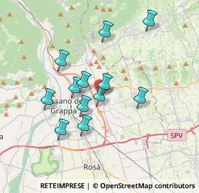 Mappa Via Antonio Pasinato, 36060 Romano D'ezzelino VI, Italia (3.04667)