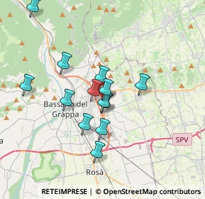 Mappa Via Antonio Pasinato, 36060 Romano D'ezzelino VI, Italia (2.97769)