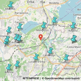 Mappa Via Valassina, 22040 Monguzzo CO, Italia (3.07944)