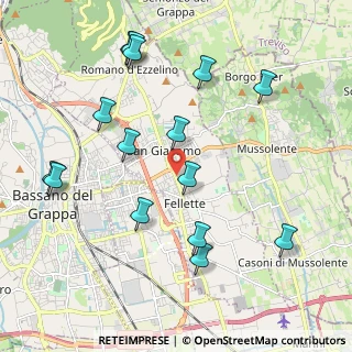 Mappa Via Manzoni, 36060 Romano D'ezzelino VI, Italia (2.246)