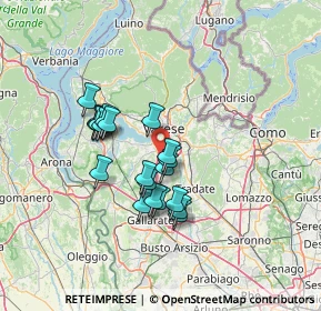 Mappa Via Cesare Battisti, 21045 Gazzada Schianno VA, Italia (11.083)