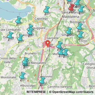 Mappa Via Cesare Battisti, 21045 Gazzada Schianno VA, Italia (2.8965)