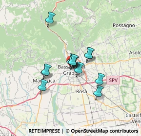 Mappa Via Pusterla, 36061 Bassano del Grappa VI, Italia (4.60077)