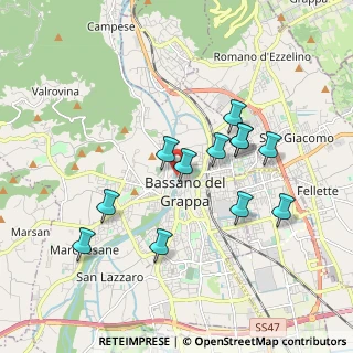 Mappa Via Pusterla, 36061 Bassano del Grappa VI, Italia (1.6925)